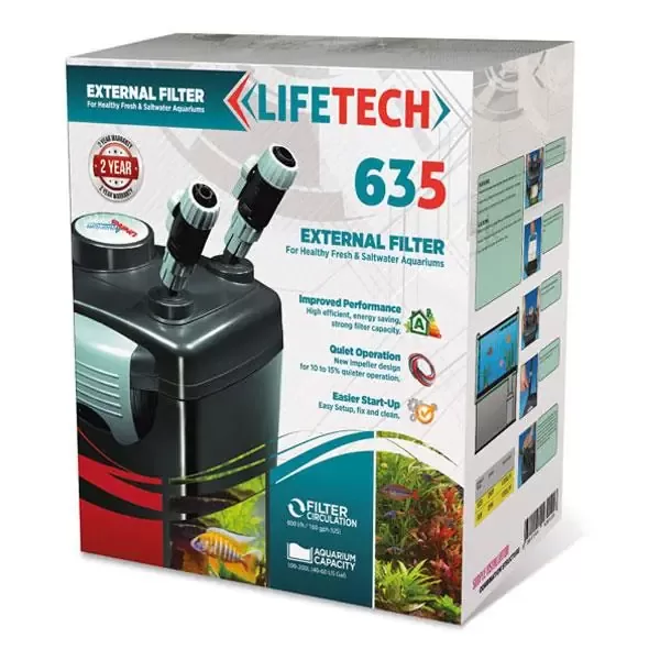 Lifetech 635 Dış Filtre 600 L/S | Tatlı ve Deniz Akvaryumları İçin