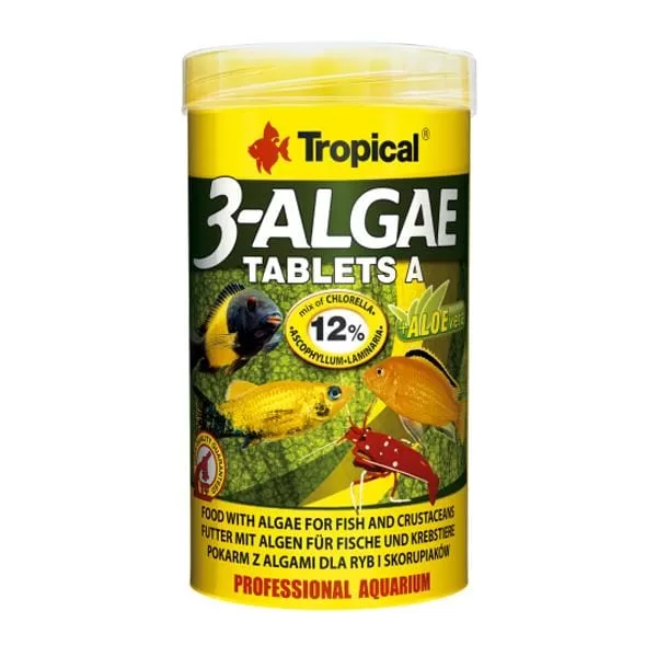 Tropical Balık Yemi 3 Algae Tablet A 150 gr Alg İçerikli Tablet 250