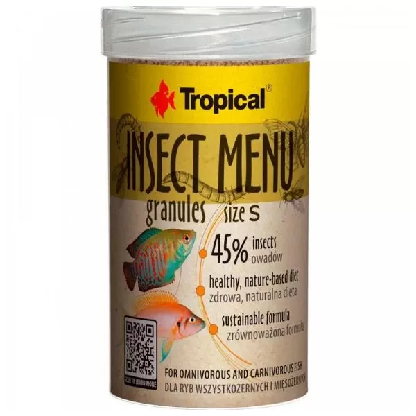 Tropical Granül Balık Yemi Insect Menu Granules S 54 gr