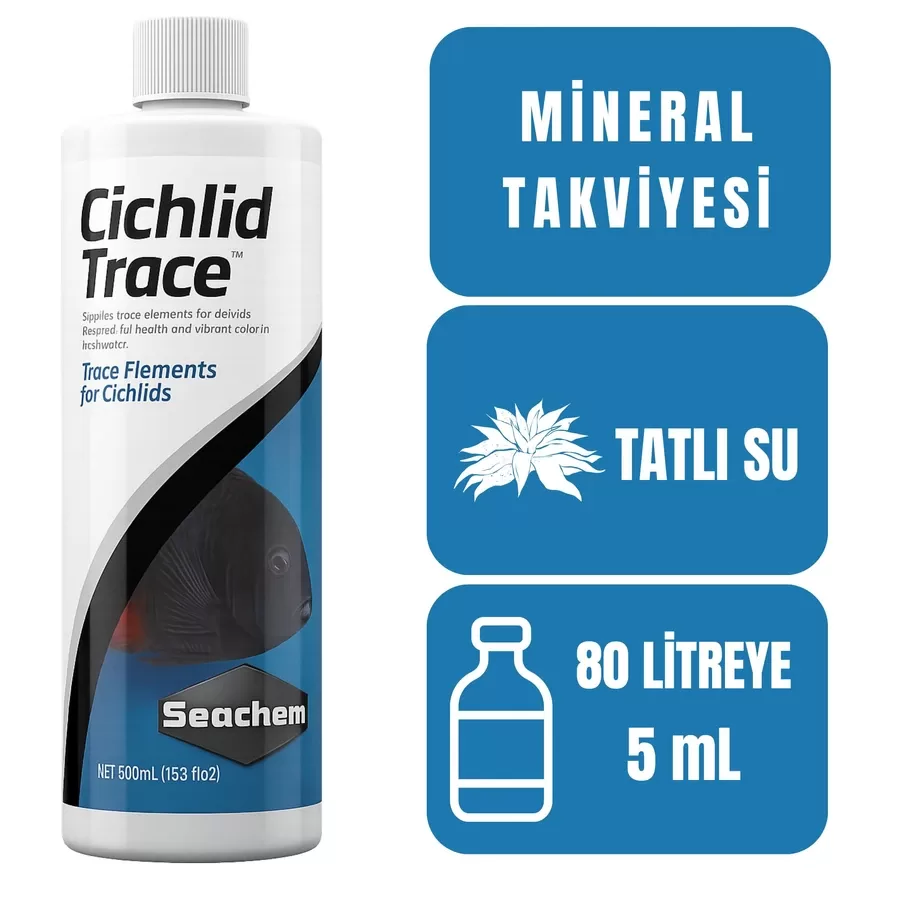 Seachem Cichlid Trace 500ml Ciklet Takviyesi