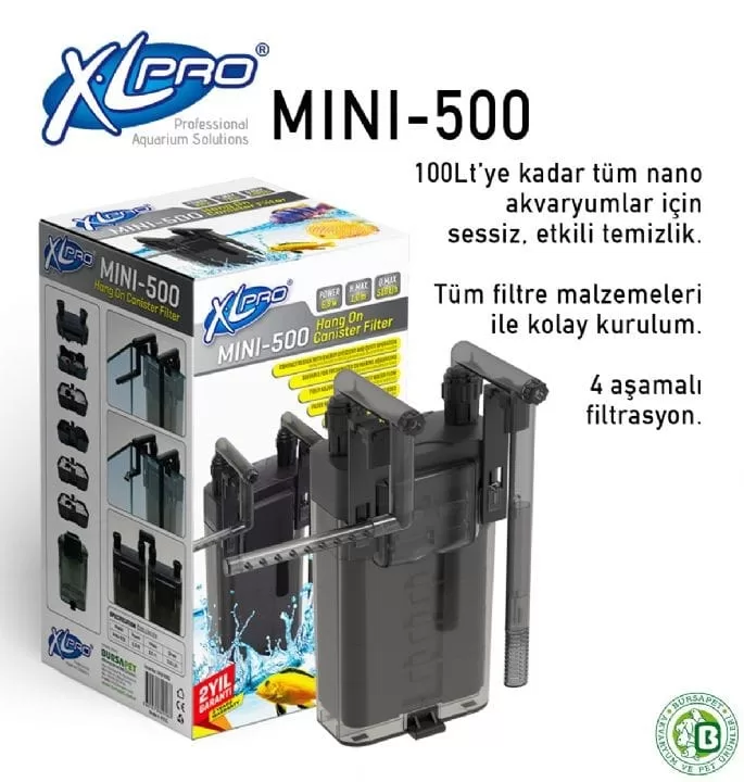 XLPRO 500 Mini Dış Filtre 510 L/H